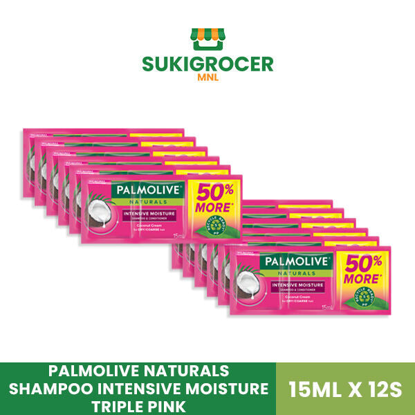 Palmolive Naturals Shampoo Intensive Moisture Triple Pink 15ML x 12s