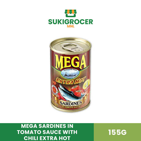 Mega Sardines in Tomato Sauce with Chili Extra Hot 155G