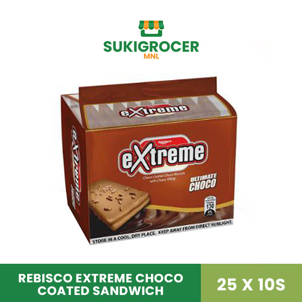 Rebisco Extreme Choco Coated Sandwich 25G x 10s