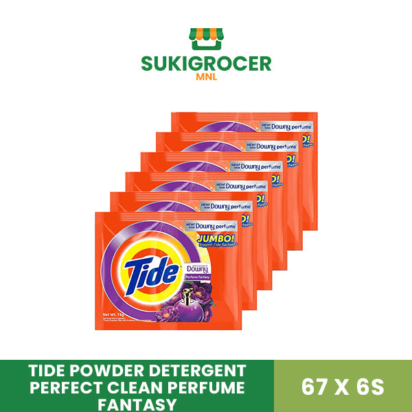 Tide Powder Detergent Perfect Clean Perfume Fantasy 67G x 6s