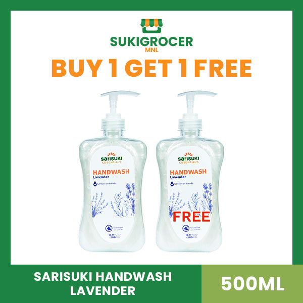 BUY 1 GET 1 FREE Sarisuki Essentials Handwash Lavender Pearlized 500ML x 2s