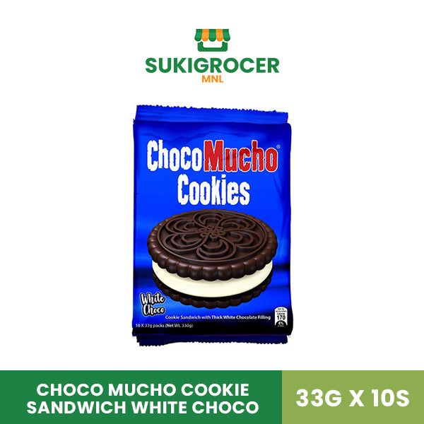 Choco Mucho Cookie Sandwich White Choco 33G x 10s