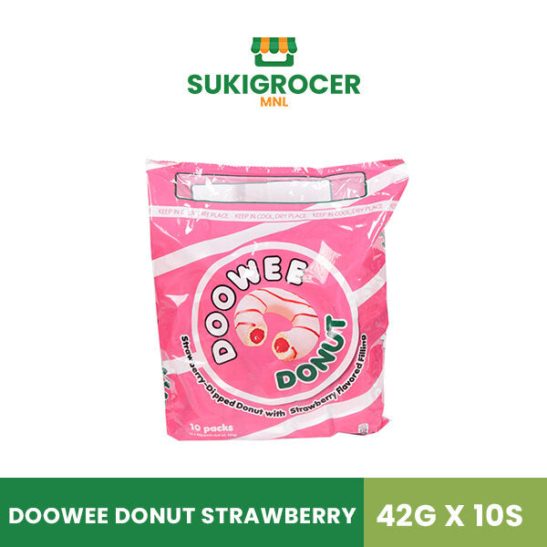 Doowee Donut Strawberry 42G x 10s