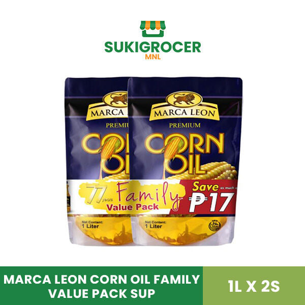 Marca Leon Corn Oil Family Value Pack SUP 1L x 2s