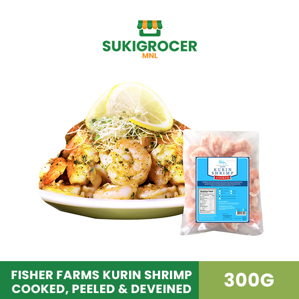 Add to Cart: Fisher Farms Kurin Shrimp Cooked Assorted Peeled and Deveined 300G