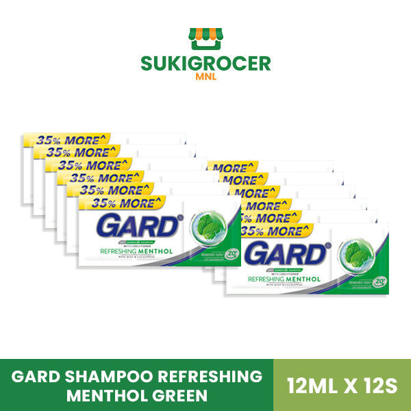 Gard Shampoo Refreshing Menthol Green 12ML x 12s