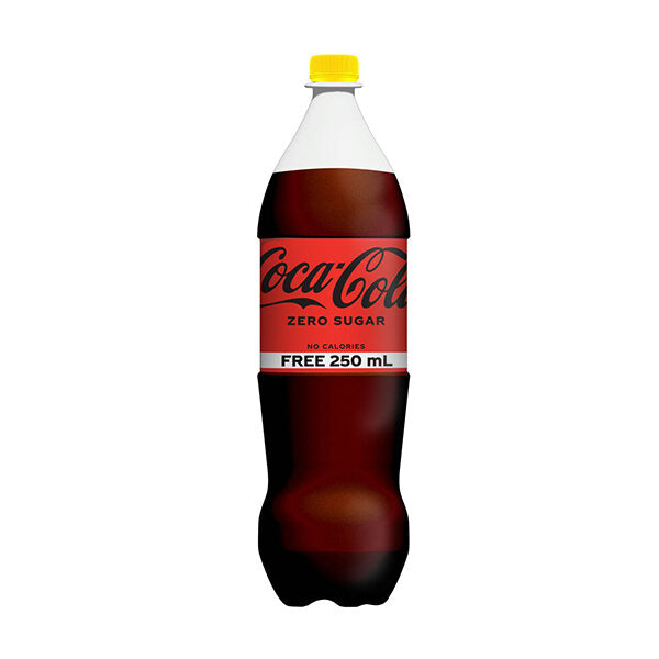 Coca-Cola Coke Zero No Sugar 1.5L Free 250mL