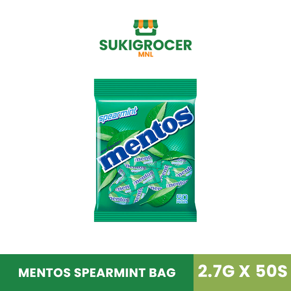 Mentos Spearmint Bag 2.7g x 50s