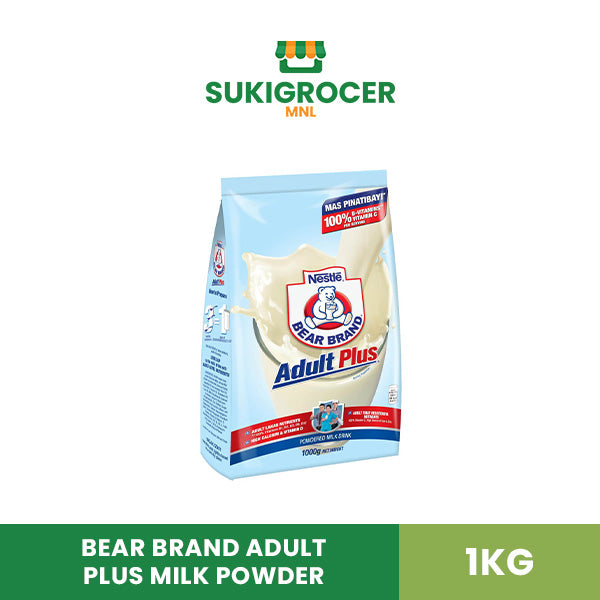 Bear Brand Adult Plus Milk Powder 1KG