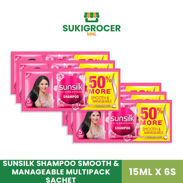 Sunsilk Shampoo Smooth & Manageable Multipack Sachet 15ML x 6s