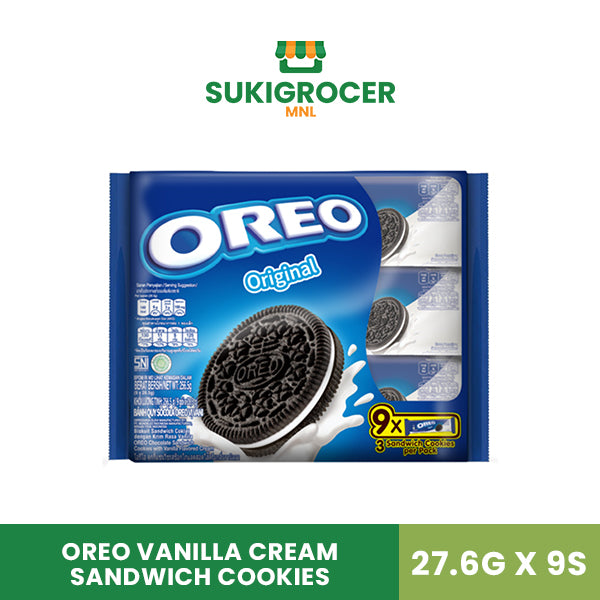 Oreo Vanilla Cream Sandwich Cookies 27.6G x 9s