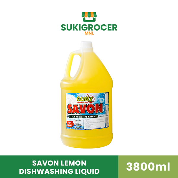Clinz Savon Lemon Dishwashing Liquid 3800ml