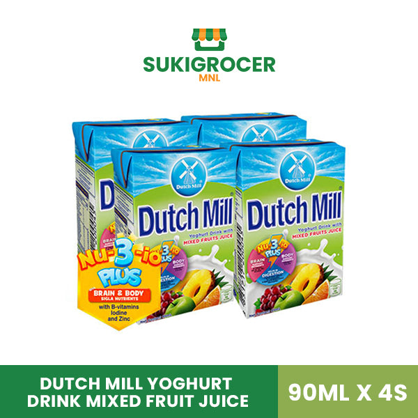 Dutch Mill Yoghurt Drink Mixed Fruit Juice 90ML x 4s