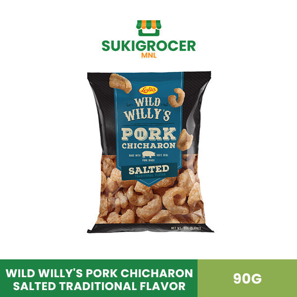 Wild Willy's Pork Chicharon Salted Traditional Flavor 90G