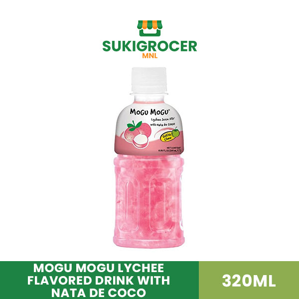 Mogu Mogu Lychee Flavored Drink with Nata De Coco 320ML