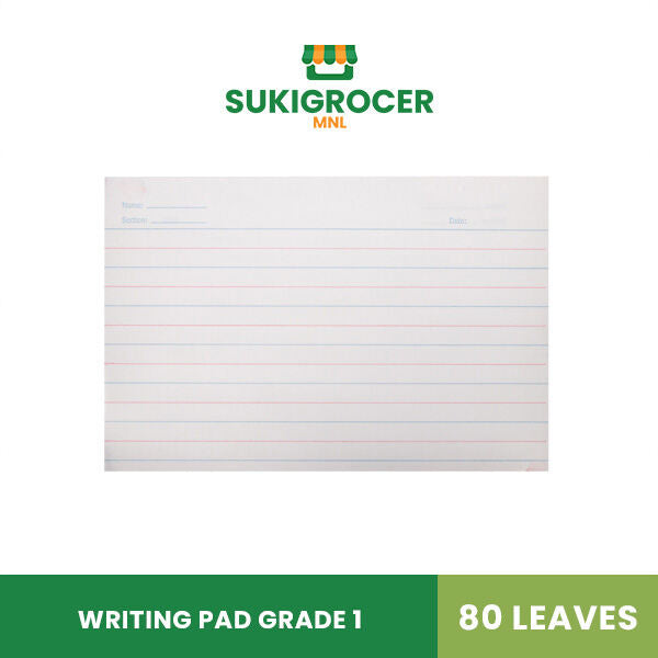 Writing Pad Grade 1 80 Leaves