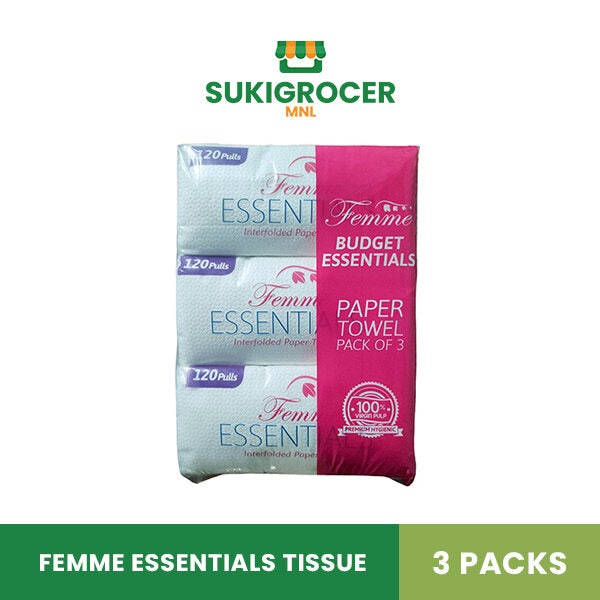 Femme Essentials Tissue 3packs