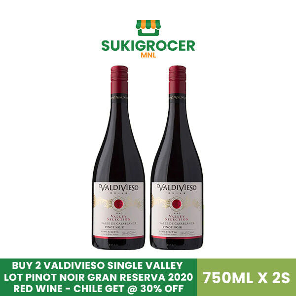 BUY 2 Valdivieso Single Valley Lot Pinot Noir Gran Reserva 2020 Red Wine - Chile GET @ 30% Off Bundle