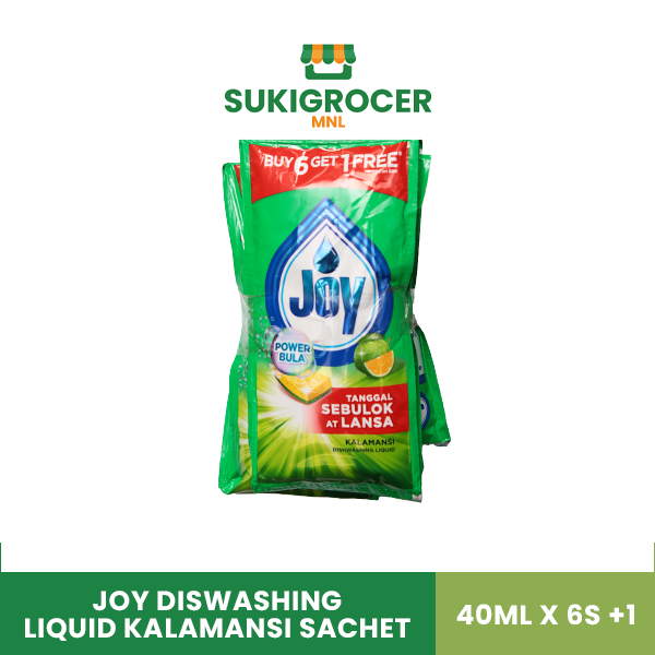 Joy Diswashing Liquid Kalamansi Sachet 40ML x 6s +1