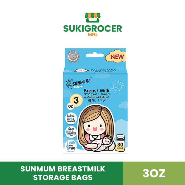 Sunmum Breastmilk Storage Bags 3oz