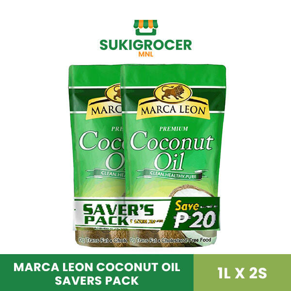 Marca Leon Coconut Oil Savers Pack 1L x 2s