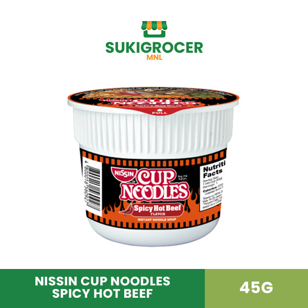 Nissin Cup Noodles Mini Spicy Hot Beef 45G