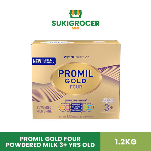 Promil Gold Four Powdered Milk 3+ Yrs Old 1.2KG [Expiration: Jul 31, 2025]