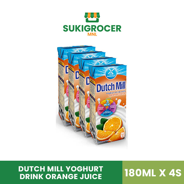 Dutch Mill Yoghurt Drink Orange Juice 180ML x 4s