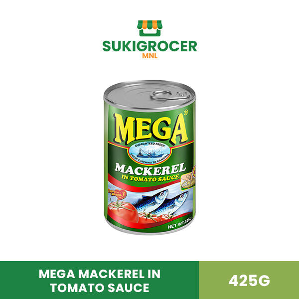 Mega Mackerel in Tomato Sauce 425G