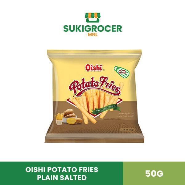 Oishi Potato Fries Plain Salted 50G