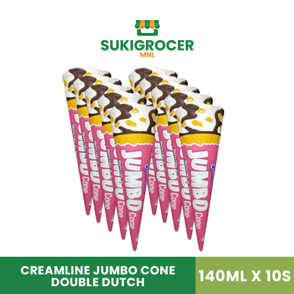 Creamline Jumbo Cone Double Dutch 140ML x 10s