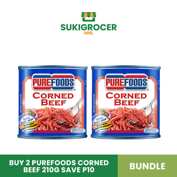 Buy 2 Purefoods Corned Beef 210G Save P10