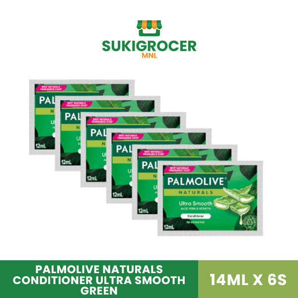 Palmolive Naturals Conditioner Ultra Smooth Green 14ML x 6's