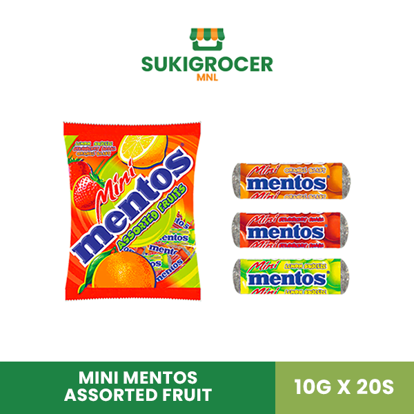 Mini Mentos Assorted Fruit 10g x 20s