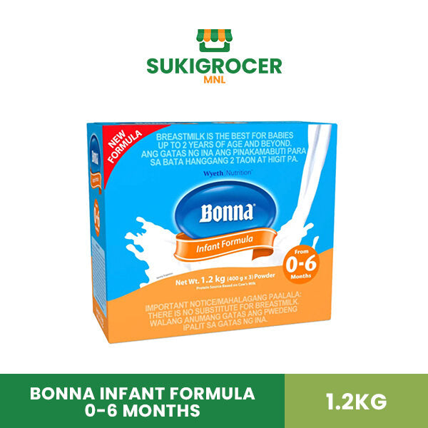 Bonna Infant Formula 0-6 months 1.2kg [Expiration: Dec 31, 2025]
