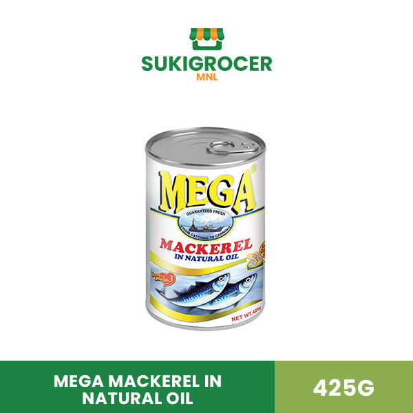 Mega Mackerel in Natural Oil 425G