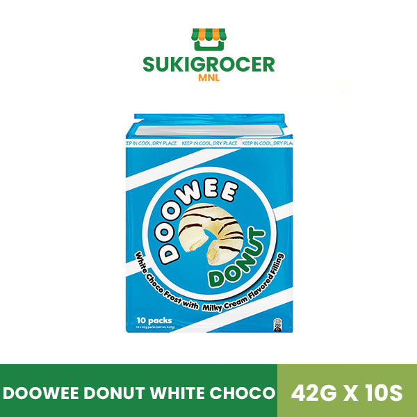 Doowee Donut White Choco 42G x 10s