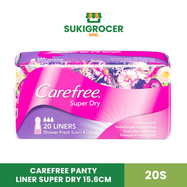 Carefree Panty Liner Super Dry 15.6CM 20s