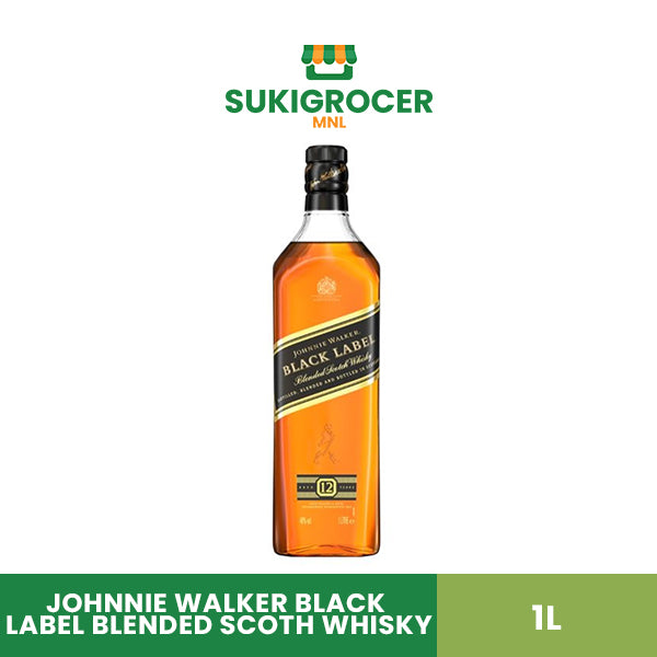 Johnnie Walker Black Label Blended Scotch Whisky 1L
