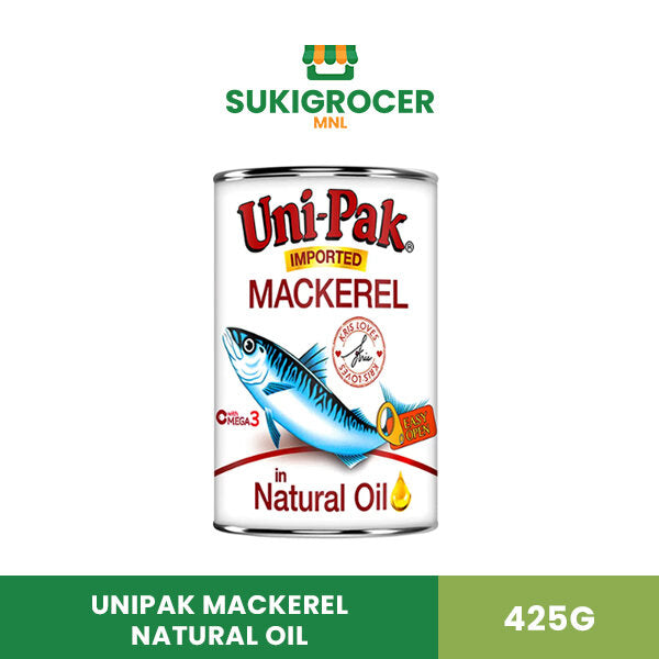 Unipack Mackerel Natural Oil 425G