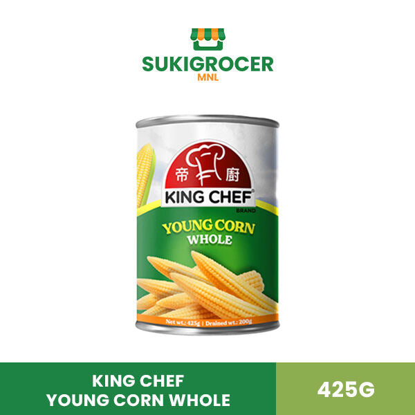 King Chef Young Corn Whole 425G