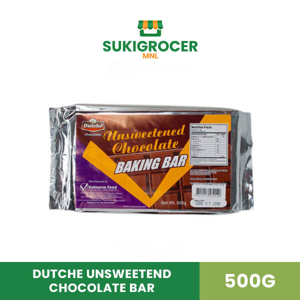 Dutche Unsweetend Chocolate Bar 500g