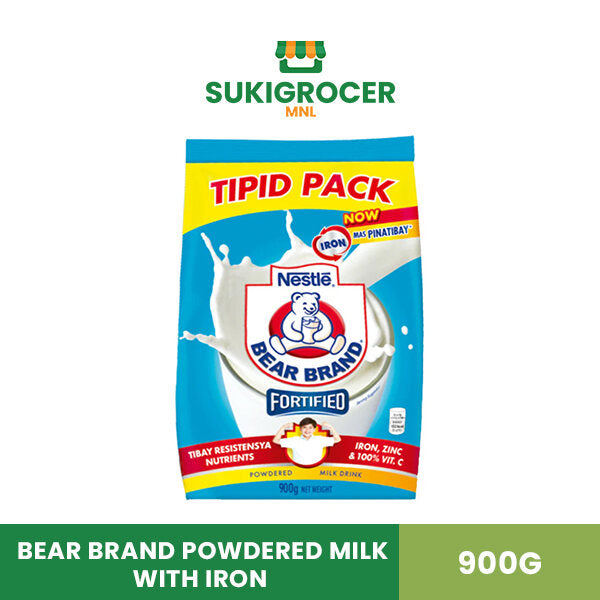Bear Brand Milk Powdered Milk Drink with Iron 900G