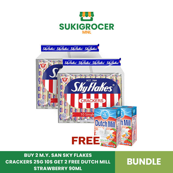 Buy 2 M.Y. San Sky Flakes Crackers 25g 10s Get 2 Free Dutch Mill Strawberry 90ml Bundle