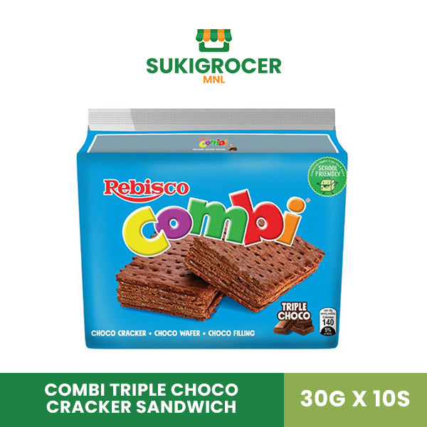 Combi Triple Choco Cracker Sandwich 30G x 10s
