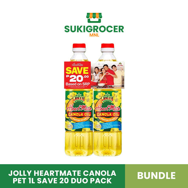 Jolly Heartmate Canola PET 1L Save 20 Duo Pack Bundle