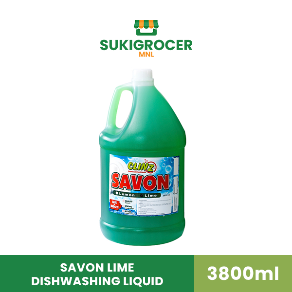 Clinz Savon Lime Dishwashing Liquid 3800ml