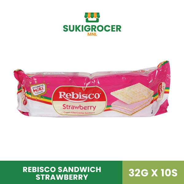 Rebisco Sandwich Strawberry 32G x 10s