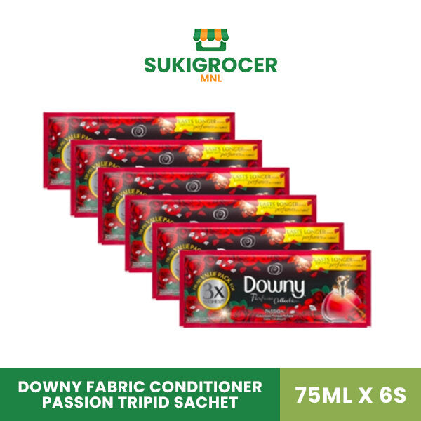 Downy Fabric Conditioner Passion Tripid Sachet 75ML x 6's
