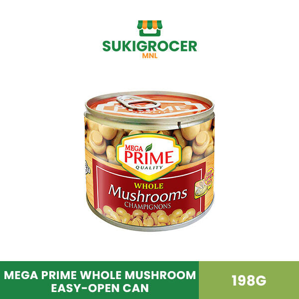 Mega Prime Whole Mushroom Easy-Open Can 198G